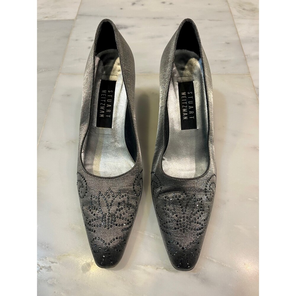 STUART WEITZMAN Crystal Embellished Pumps, Sz 6.5B